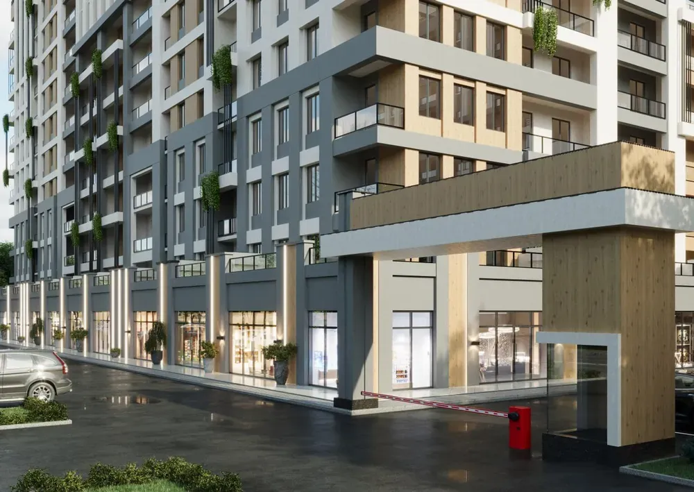 Закрытая территория и подземный паркинг AMAN Residence