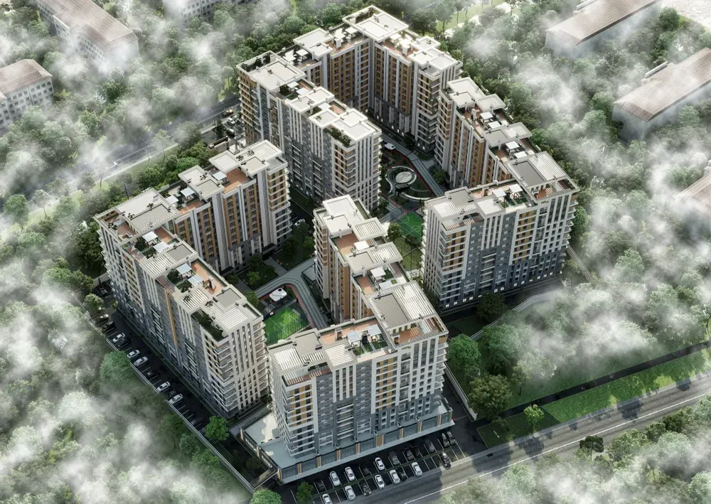 Локация ЖК AMAN Residence в Чиланзаре с высоты